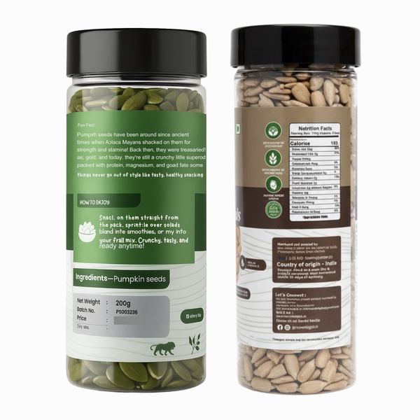 pumpkin seed+sunflower seeds