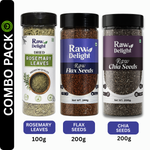 Rosemary leaves+Flax seeds+chia seeds